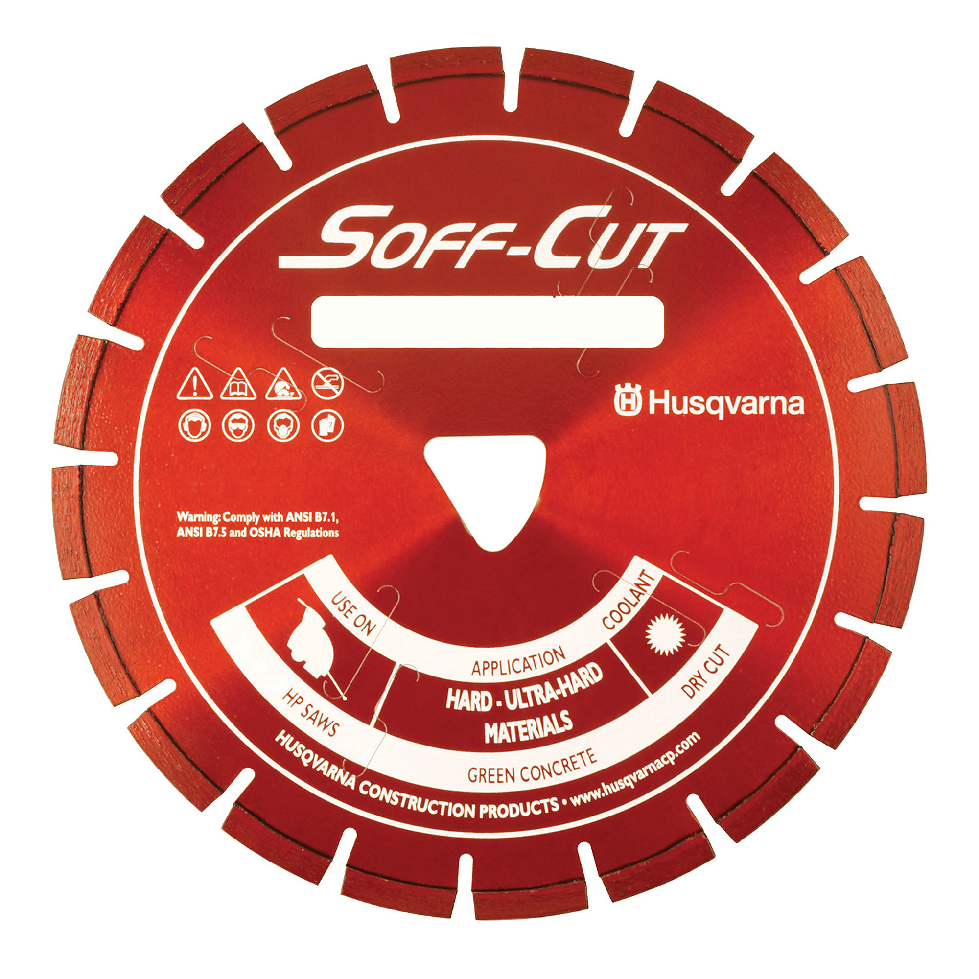 Husqvarna, Diamond Blade, Blade Diameter 14 in, Included (qty.) 1 Model# 542756114